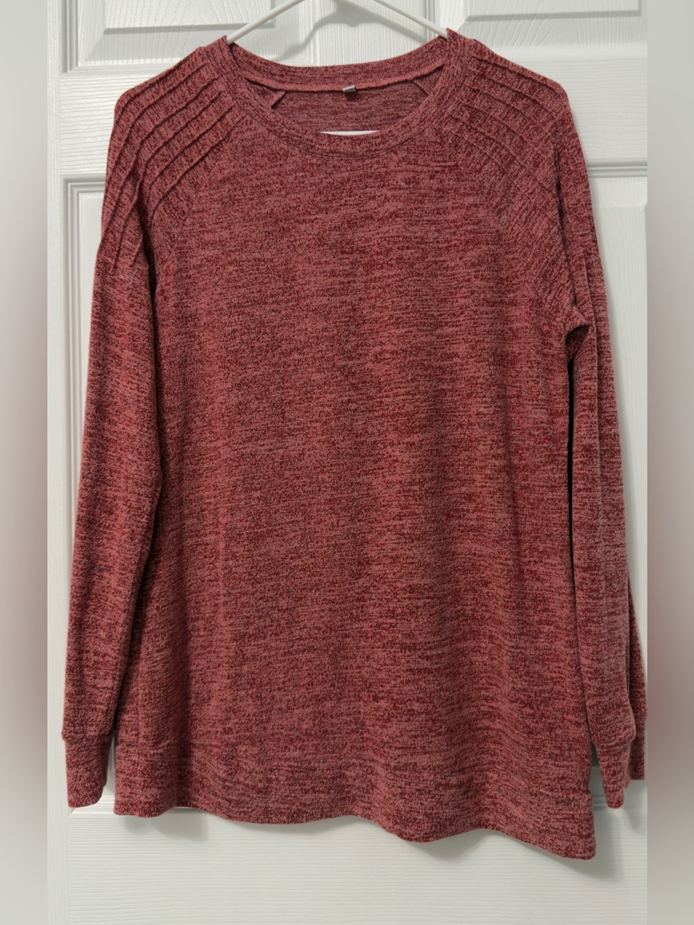 Cozy Crewneck Sweater - Dusty burgundy